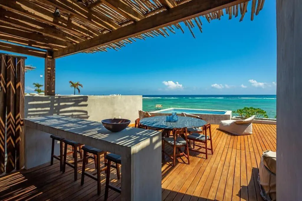 Stylish Apartment 3Br Beachview Villa Rooftop & Concierge تولوم