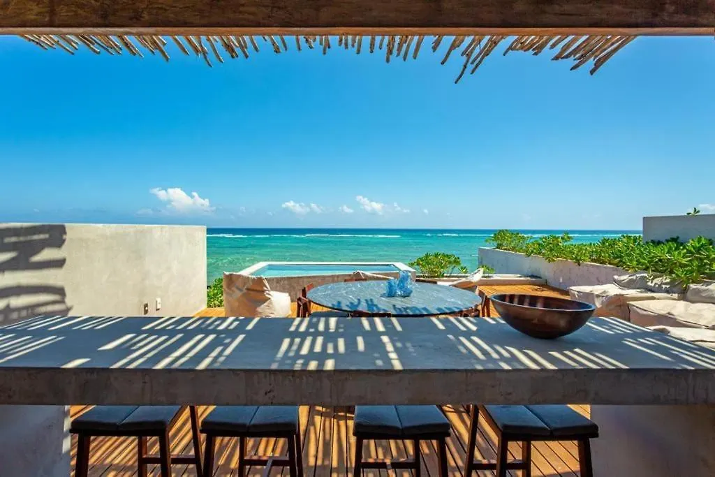 Stylish Apartment 3Br Beachview Villa Rooftop & Concierge تولوم