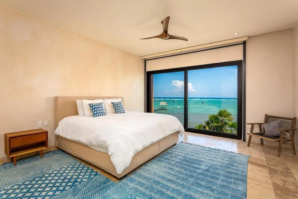 Stylish Apartment 3Br Beachview Villa Rooftop & Concierge تولوم 0*,